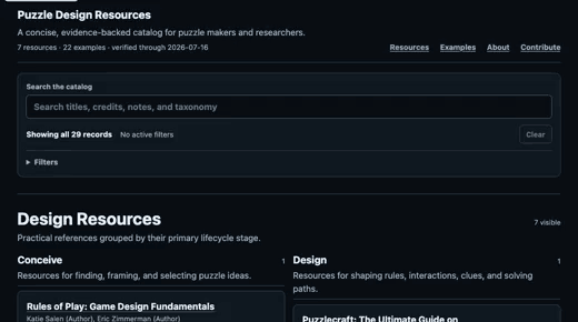 Puzzle Design Resources preview